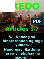 Kredo , Articles 5-7