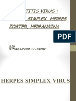 Stomatitis Virus: Herpes Simplex, Herpes Zoster, Herpangina