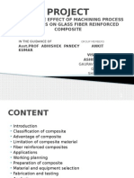 Project: To Study The Effect of Machining Process Parameters On Glass Fiber Reinforced Composite