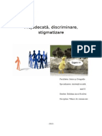 Prejudecata Discriminare Stigmatizare