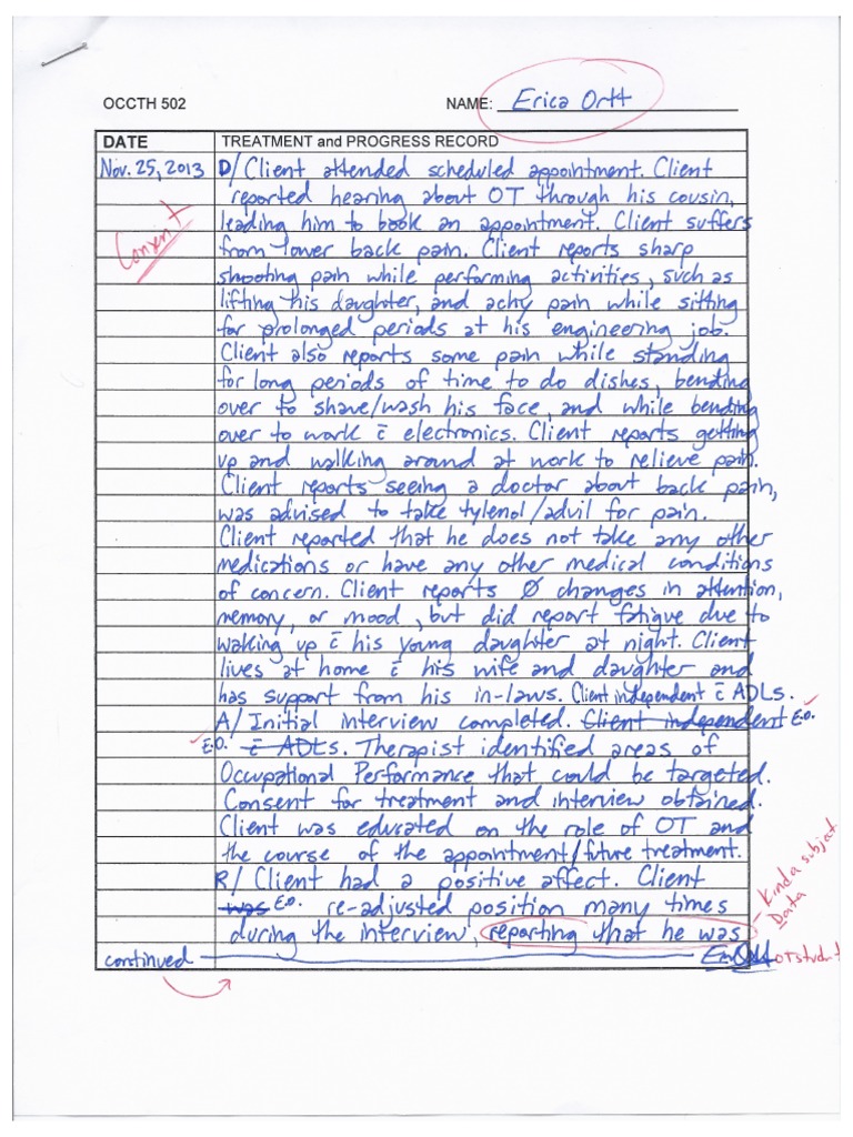 DARP Note Example PDF