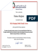 Designing Mobile Friendly Courses Fatima Alloghani