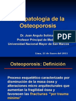 Fisiopatología de La Osteoporosis - Dr. Juan Angulo Solimano