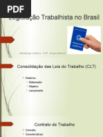 Legislação Trabalhista No Brasil