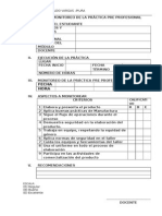 Ficha de Monitoreo de La Práctica Pre Profesional