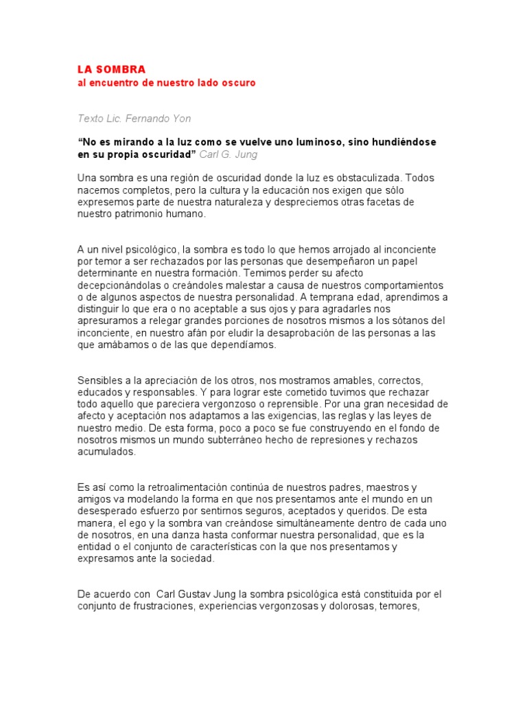 Encuentro Con La Sombra Carl Jung Pdf Gratis