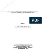 Analisis de Los Factores de Amenaza y Riesgo Por Inundación de Areas Adyacentes Del Río Cravo Sur, en Yopal