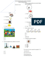 Prueba saber preescolar 1° periodo