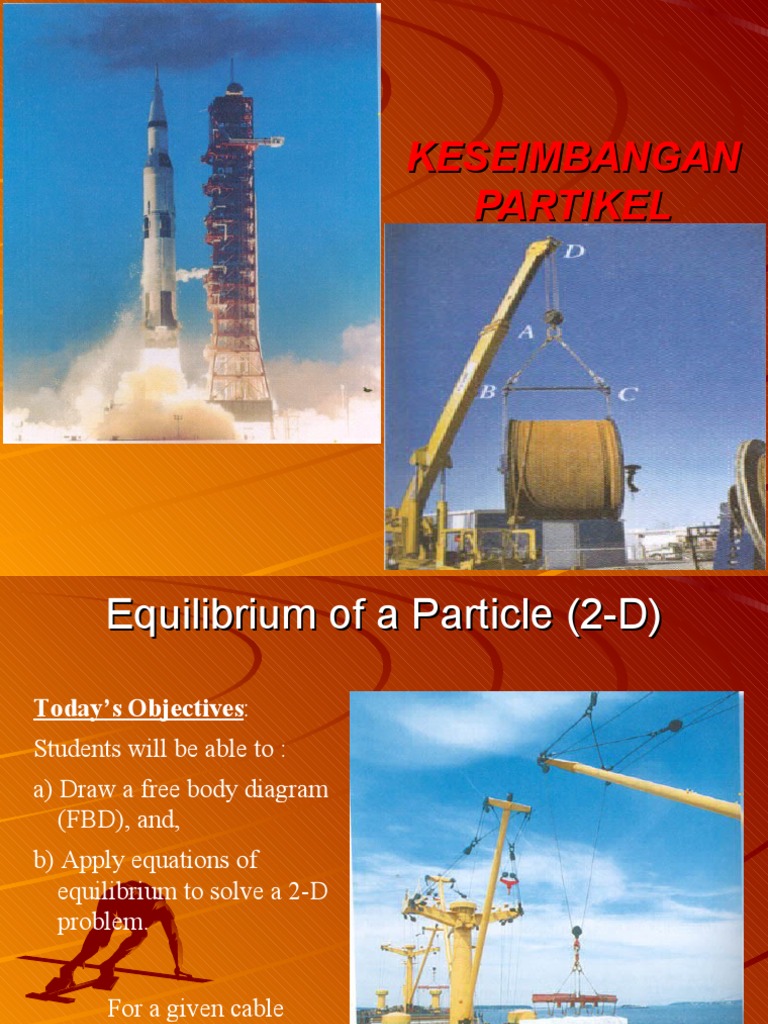 2D Particle Equilibrium and FBDs | PDF | Equations | Force