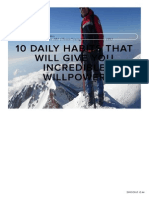 10 Daily Habits That Will Give You Incredible Willpower - Willpowered