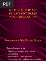 Role of Public and Private Sectors in Industrialization