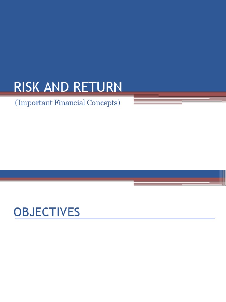 Understanding Risk and Return in Finance | PDF | Capital Asset Pricing ...
