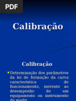 Calibração  Trabalho