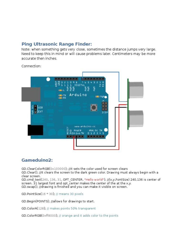 Ping Ultrasonic Range Finder | PDF | Technology & Engineering