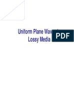 10 Uniform Plane Waves in Lossy Media