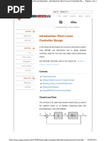 Introduction: Root Locus Controller Design: Tips About Basics Index Next