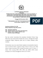 Laporan Baleg TTG Penetapan RUU Perubahan UU MD3 26nov14