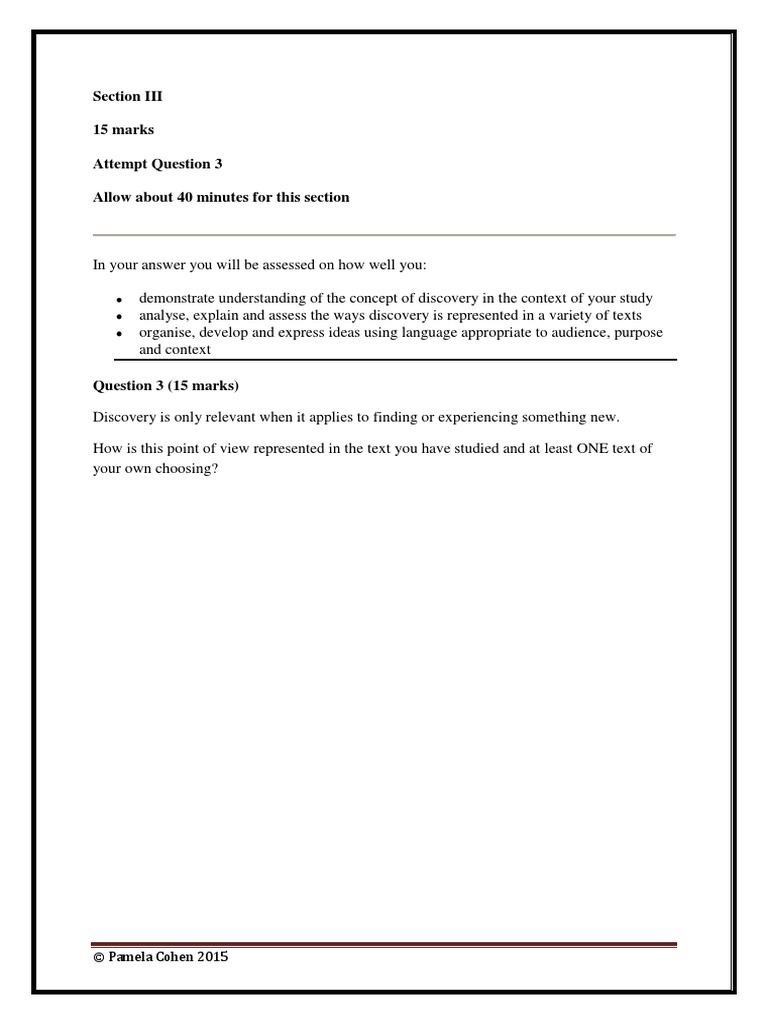 Sample essay questions and answers image