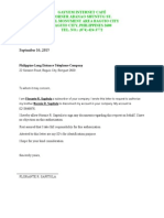 Authorization Letter For Disconnection PLDT