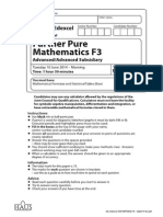 Ial Edexcel Mat[Wfm03] f3 - [q]2014 Mj