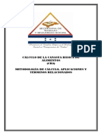 Metodologia de Calculo- Aplicaciones y Terminos Canasta Basica Honduras