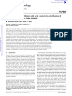 Sulfated Zirconia an Efficient Solid Acid Catalyst for Esterification of Myristic Acid With Short Chain Alcohols