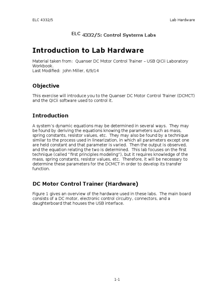 DC Motor Lab | PDF | Amplitude | Usb