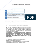 Normatividad Legal de La Inversión Pública en El Ecuador