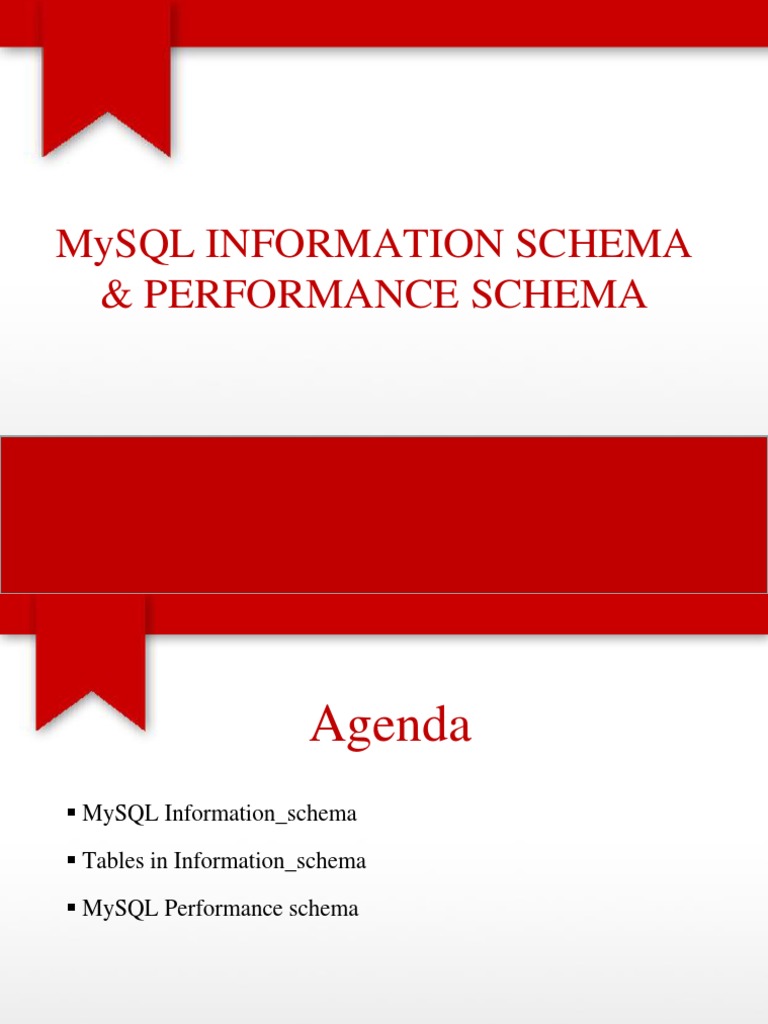 4) Information Schema & Performanc Schema PDF | PDF | Table (Database) |  Databases