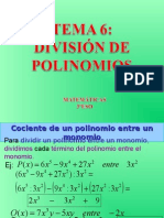 Tema 6 División Polinomios-3eso