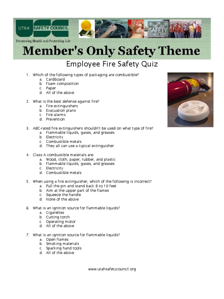 Quiz 2008 PDF Fires Flammability