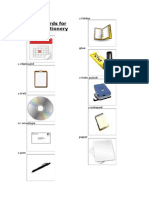 Office Stationery and Equipment Word List