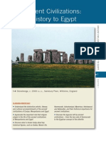 Ancient Civilizations: Prehistory to Egypt Chapter 1 Summary