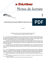 "Le Morte DArthur": Notes de Lecture Volet 104