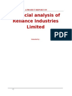 Financial Analysis of Reliance Industries Limited