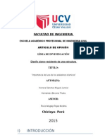 Importancia de los aisladores sísmicos en el Perú