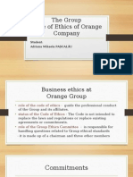 Ethics Code Orange