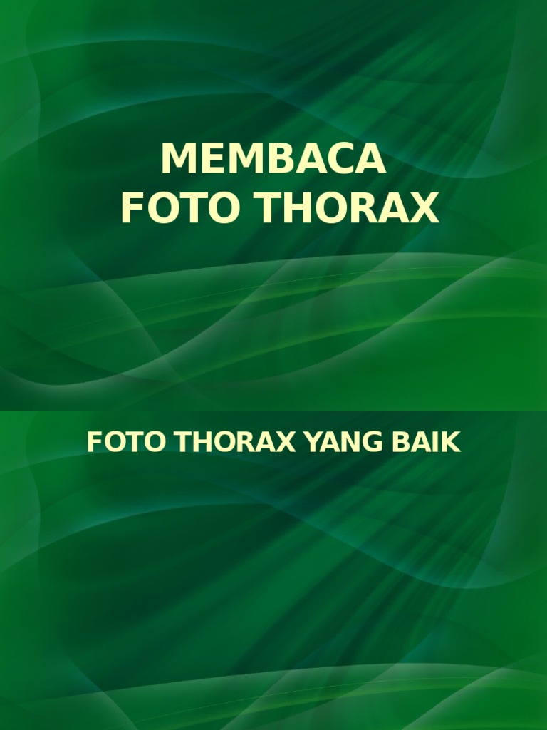 Penilaian Foto Thorax Simetris | PDF | Sains & Matematika