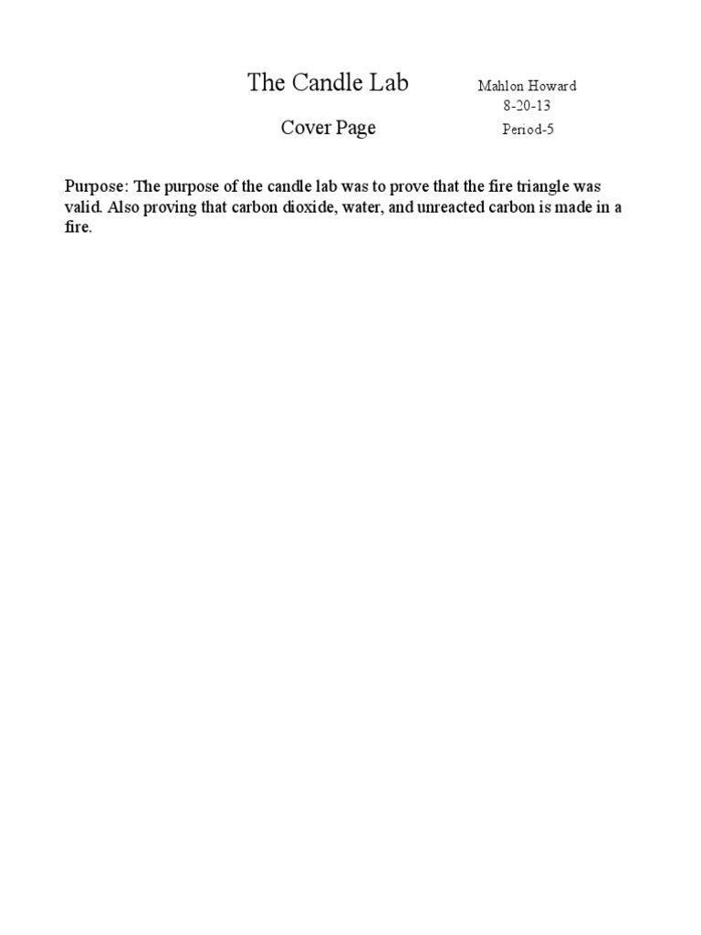 Candle LabCandle | PDF
