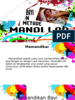 Memandikan bayi