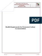 Health Requirements For Permanent Labour Accommodation: Organization Unit Form Sheet Title: Doc Ref