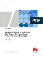 Bandwidth Sharing of Multimode Base Station Co-Transmission (SRAN9.0 - Draft A)