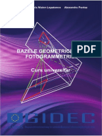 Bazele Geometrice Ale Fotogrammetriei, Curs