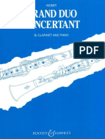 WEBER, C. M. - Gran Duo Concertant (Clarinete y Piano - Op. 48)