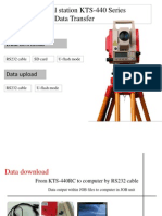 KOLIDA Total Station KTS-440 Series Data Transfer Guide