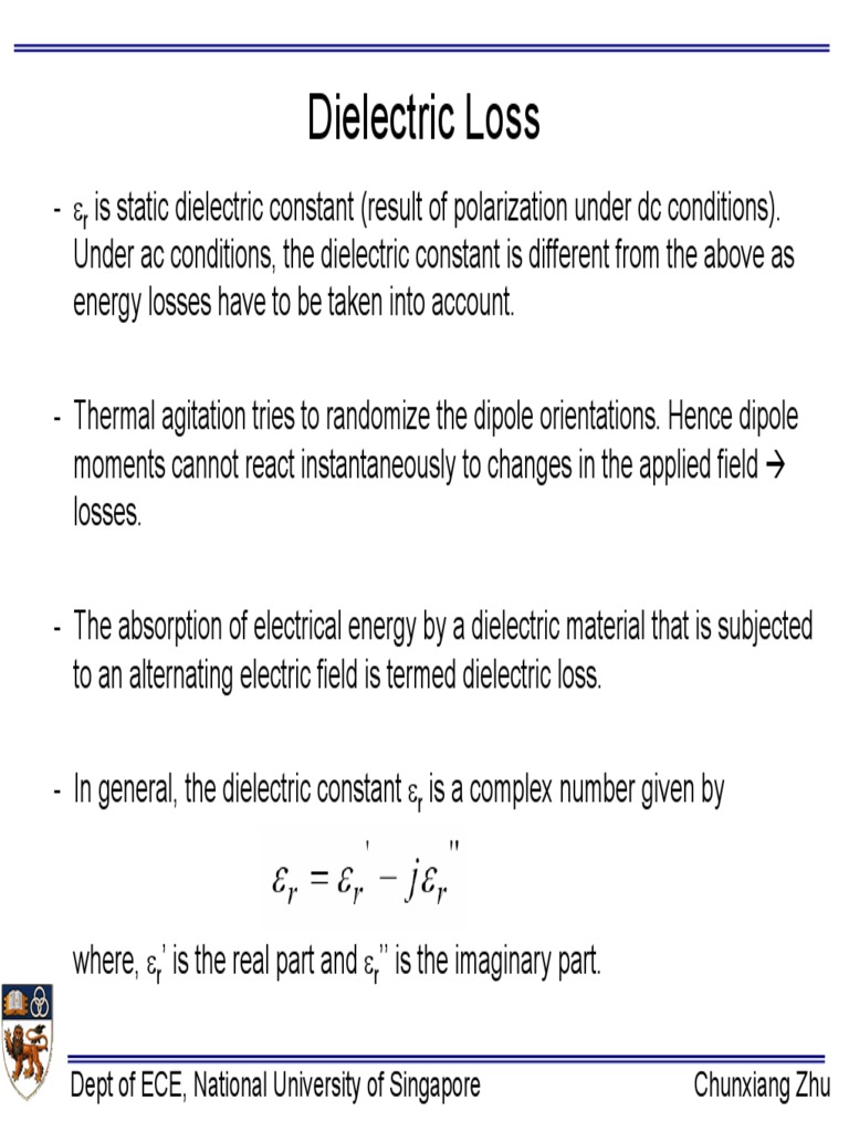 2 Dielectric Loss Dielectric Electrical Breakdown