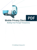 FTC Mobile Privacy Report