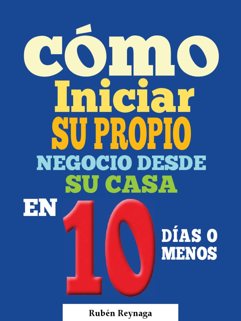 Como Crear Su Negocio en 10 Dias | PDF