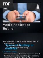 Mobile Application Testing