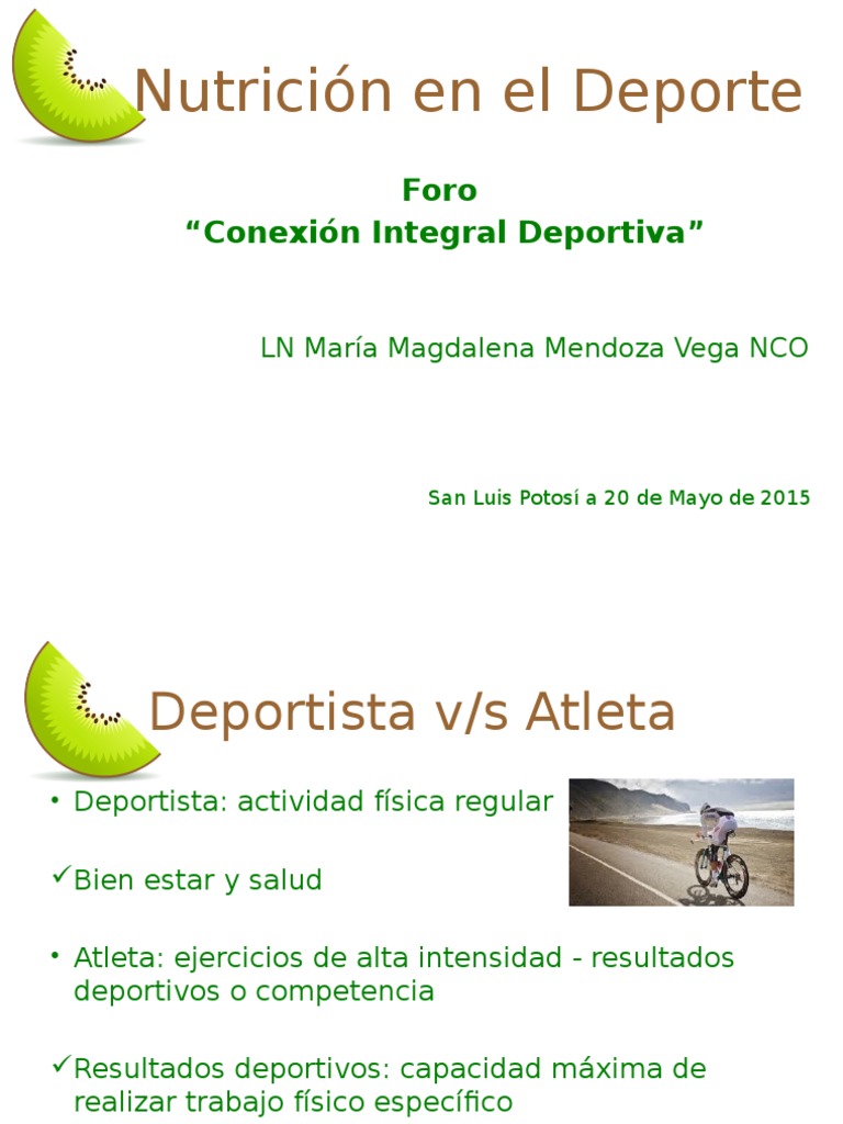 Nutricion en el deporte .pptx Dieta Alimentos